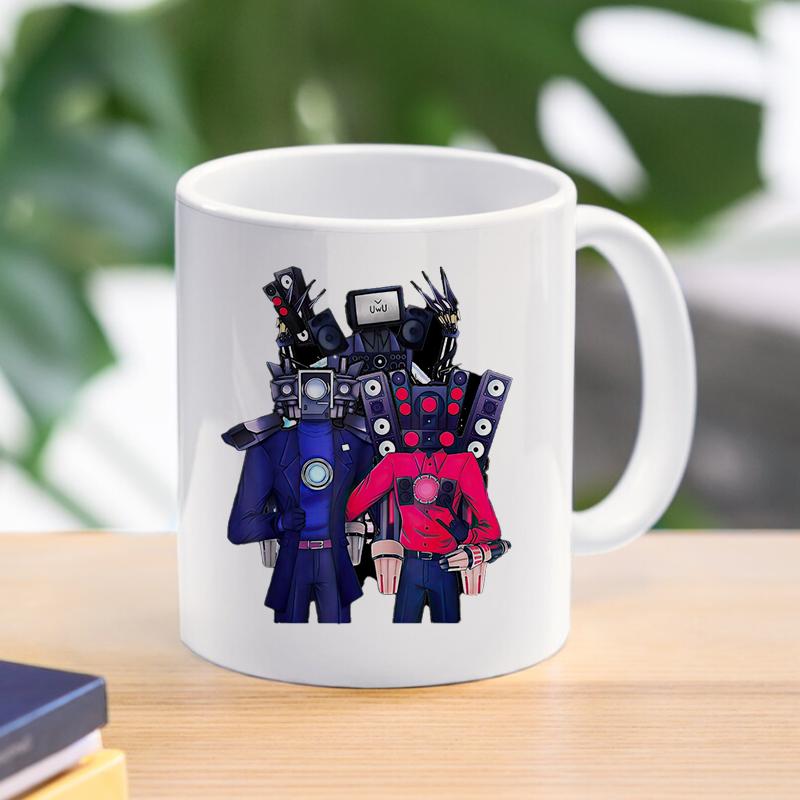 Мультфильм Skibidi Туалет Кофе Чай Кружки Спикер Camcordeman Завтрак Десерт Молоко Вода Керамические чашки Домашняя посуда для напитков Подарки другу