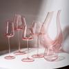 European Pink Rose Flamingo Wine & Champagne Glass Set