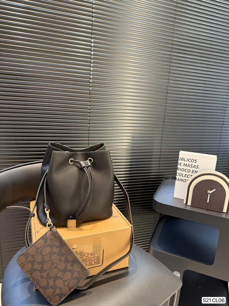 KOUJIA 2025 Rowan Bucket Bag: Classic Monogram Mother-and-Child Shoulder/Crossbody Handbag