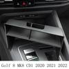 For VW Volkswagen Golf 8 MK8 CD1 2020 2021 2022 Golf8 Car Central Armrest Storage Box Center Console Flocking Organizer Holder