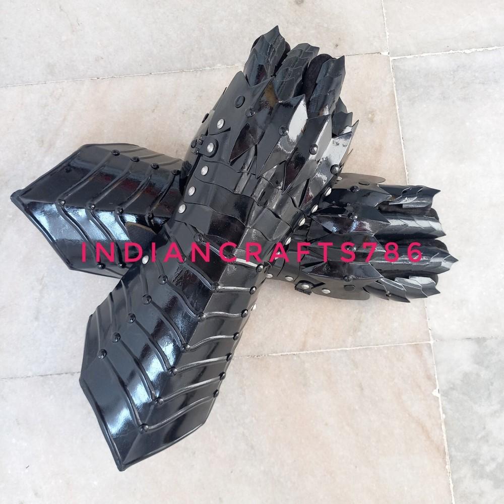 Medieval Steel Nazgul Gloves Costume Gauntlets Armor