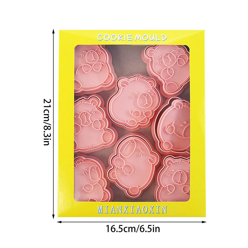 8 шт. мультяшная капибара в форме формочки для печенья форма для помадки печенья инструменты для украшения торта аксессуары для выпечки кухонный гаджет