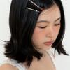 geegee [2set] gemstone ball hair pin - 4color