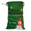 70x50CM Christmas Drawstring Gift Bag Merry Christmas Snowman Large Capacity Heavy Duty Reusable Party Favor Holiday Gift Present Grocery Packaging