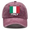 1 pcs Flag Of ITALY Print Adjustable Baseball Caps Washed Cotton Caps For Woman Unisex Vintage-Inspired Snapback Baseball Hat