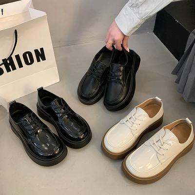 Женские пенни-лоферы на толстой платформе из искусственной кожи, удобные, с круглым носком, деловые, повседневные, нарядные, офисные, прогулочные лоферы для женщин