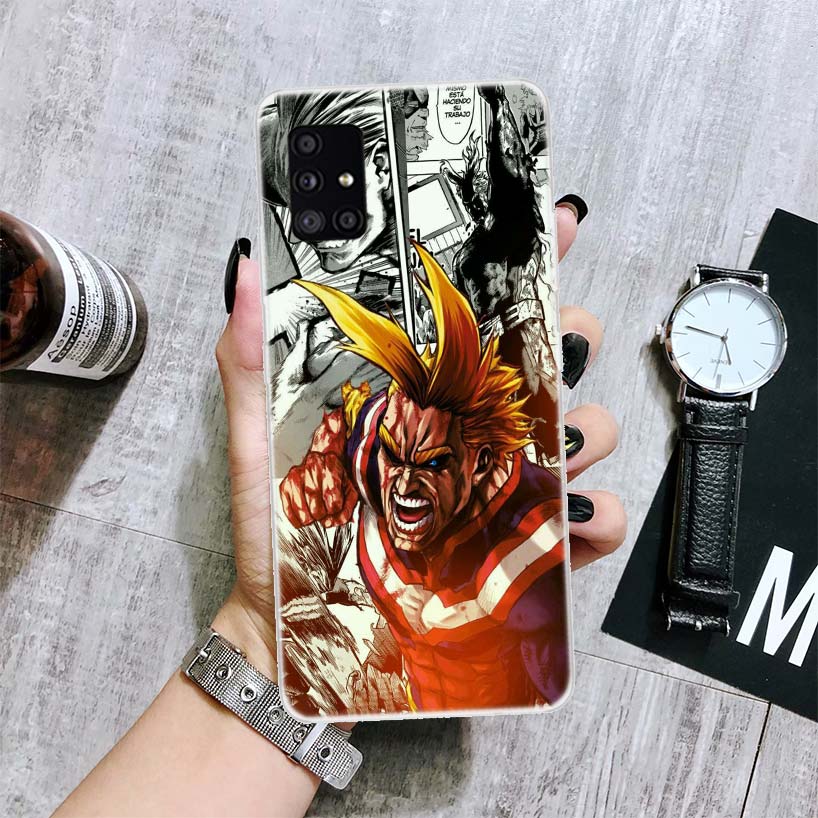 Чехол для телефона My Hero Academy Deku для Samsung Galaxy A12 A22 A32 A42 A52 A72 A51 A71 5G A41 A31 A21 A02S M12 M21 M31 M30S Fundas