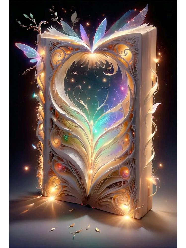 DiY 5D Алмазная картина Волшебная книга Набор для вышивки крестом Мечта Пейзаж Животное Алмазная вышивка Фея Украшение для дома Подарок
