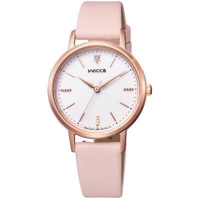 Citizen Watch Wicca Solar Tech кожаный ремешок розовый KP5-166-14 женские