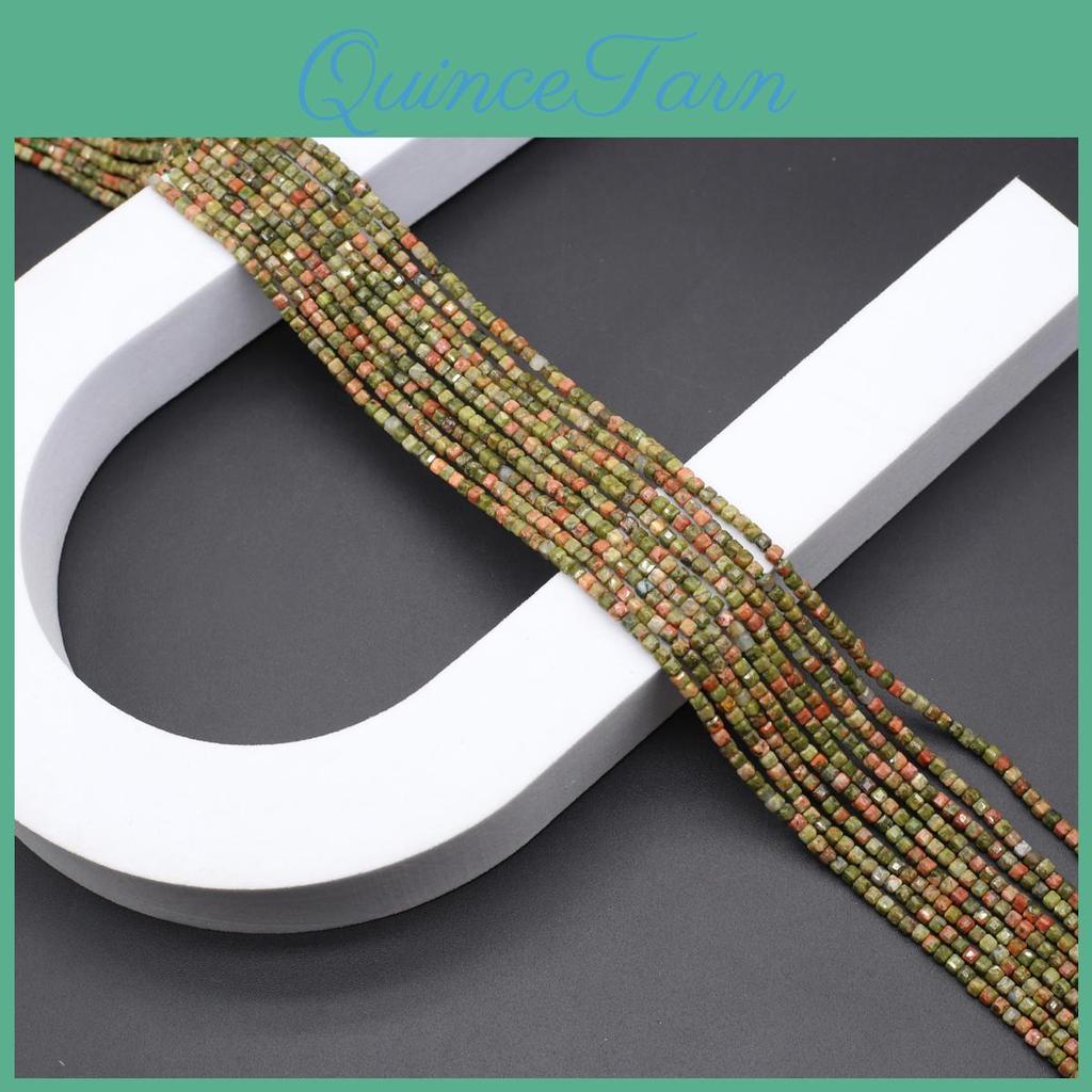 Natural Beads Rose Stone Faceted Quartzchrysolite Square Small Beads For Jewelry Making Diy Necklace Bracelet Earring Accessory