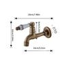 Basin Bathtubs Sink Faucet Brass Single Cold Water Mop Faucet Outdoor Garden Water Tap Wall Mounted Basin Tap Enduring