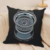Stylish BBBSSB simple Cushion Cover Short plush Doublesided Print Square Throw Pillow Covers Sofa Home Cushion Decor
