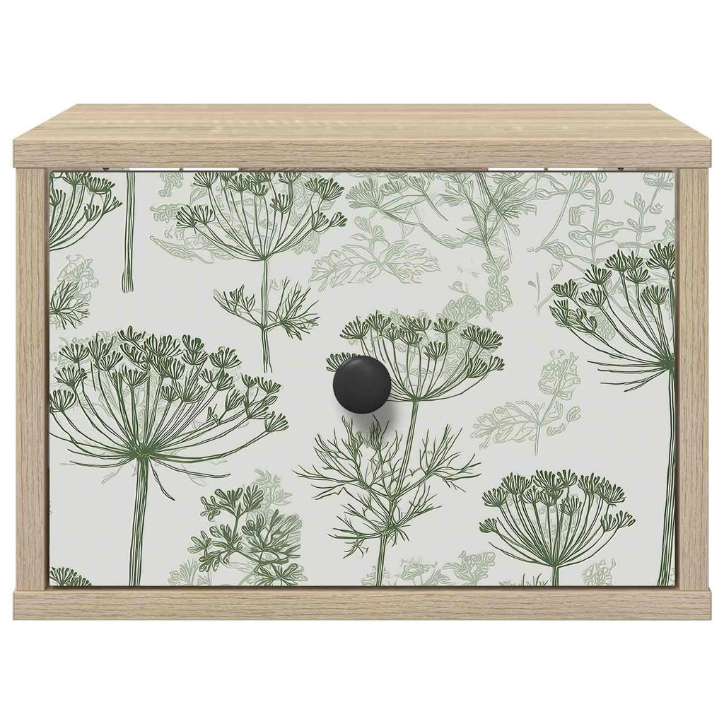 Wall Mounted Nightstand GOTHA 2 pcs. Sonoma Oak