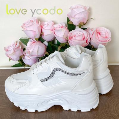 Женские модные повседневные кроссовки на платформе весна/осень