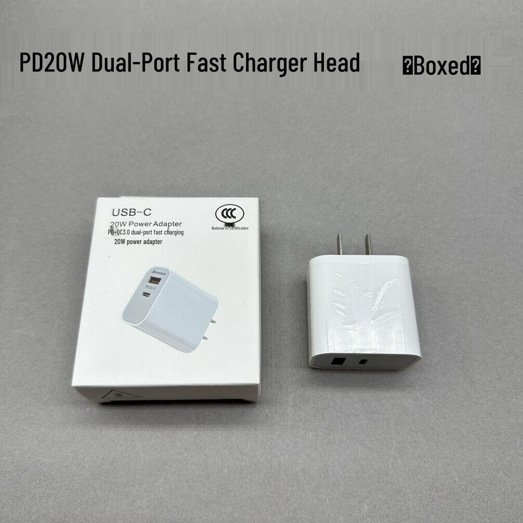Быстрое зарядное устройство PD 20 Вт для телефонов Android, Apple, Huawei - Сертифицировано 3C