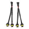 2 Pcs H11 H8 H9 Extension Wiring Harness Male To Female 2 Way Headlight Splitter Wire Harness for Truck Pickup LED Wire