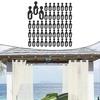 20pcs Rustproof Curtain Hooks Smooth Sliding Hook Accessories Mosquito Netting Rings  Tent