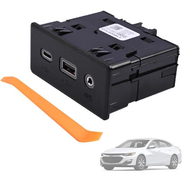 USB Port Audio Player and USB Receptacle 13529865 Fit for Chevy Malibu Equinox 2019-2024, for Buick Encore GX 2020-2023 Replace 84260037 13512372