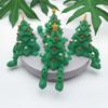 3D Printed Christmas Tree Ornament Desktop Tree Figurine with Flexible And Movable Joint for Relaxing Xmas Tabletop Decoration for Home Office Decor
