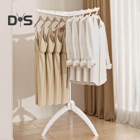 Складная вешалка для одежды с 3 штангами для подвешивания Высокая устойчивость Прочная несущая способность Простая установка Складная вешалка для брюк и пальто