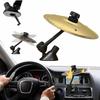 Car Vent Cymbals, Mini Drums, 1/2-Piece Set, Adjustable Angle, Stainless Steel, Fun Metal Instrument, Makes Driving More Fun, Easy Installation, Durab