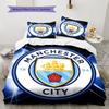 Bright MCFC Future Bedding Quilt Set Quilt Cover Pillowcase Home Decoration Birthday Gift (1 * duvet cover + 2 * pillowcase, without core)
