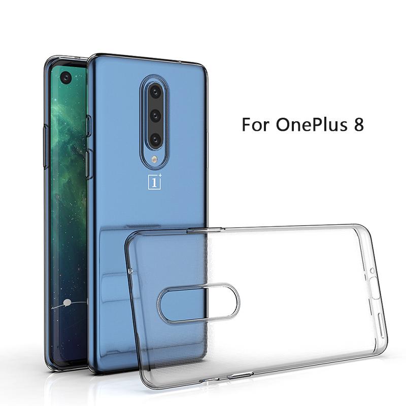 Для OnePlus 8 OnePlus8 Pro 1+8 тонкий кристально чистый мягкий TPU чехол для задней панели защитный чехол