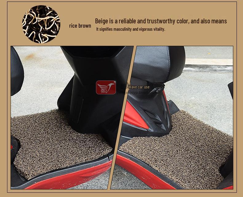 Compatible with Kymco Hao Mai GY6-125 Footrest Pad and Special Coil Mat for Electric Vehicle.