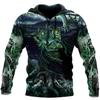Spring Autumn Men's Hoodie Skull Graphics 3D Print Tops Fashion Unisex Sweatshirt Hip Hop Oversized Casual Clothing