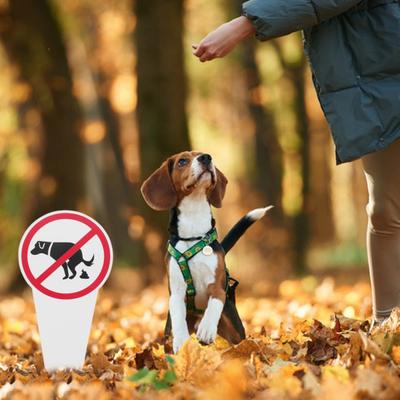 1/2/3 шт., знак «Нет собачьим какашкам», двухсторонний, для наружного сада, двора, газона, предупреждающий знак «Остановите собачьи какашки», украшение-шип