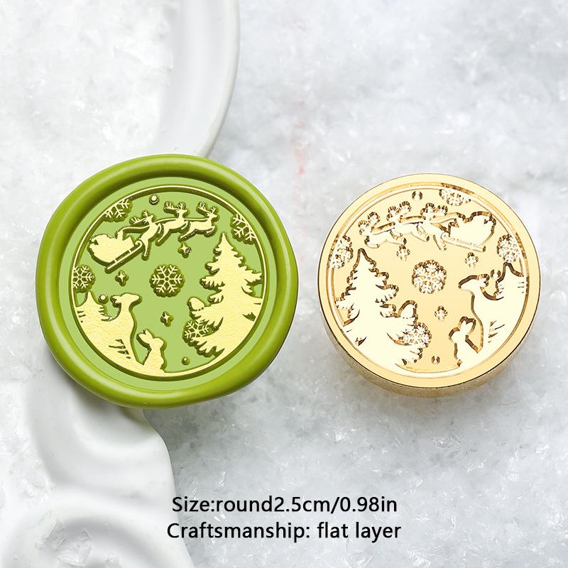 На Рождество Снежинка Снеговик Сургучные печати DIY Скрапбукинг Восковая печать Штамп Принадлежности для рукоделия Новый год Рождество DIY Подарок