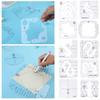 1 Set Acrylic Quilting Template Free Motion Quilting Ruler DIY Hollow Quilting Frame Stencil Guide