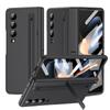For Samsung Galaxy Z Fold 6 5 3 4 Case Touch Pen with Tempered Film Hinge Bracket Skin-Friendly Folding Shockproof Cover Accessories