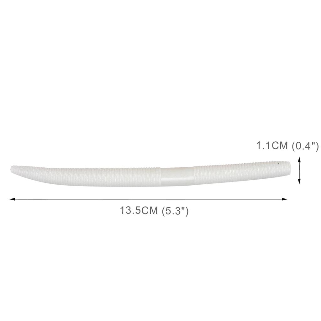 Мягкие пластиковые рыболовные приманки Aonepro, 8 шт., 5,5 дюйма, 2/5 унции, искусственные соленые приманки для плавания с червями для окуня, джиг-приманки, пресноводная рыбалка в соленой воде, разноцветные