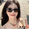 Cat Eye Sunglasses Women Fashion Uv400 Sun Protection For Travel And Party