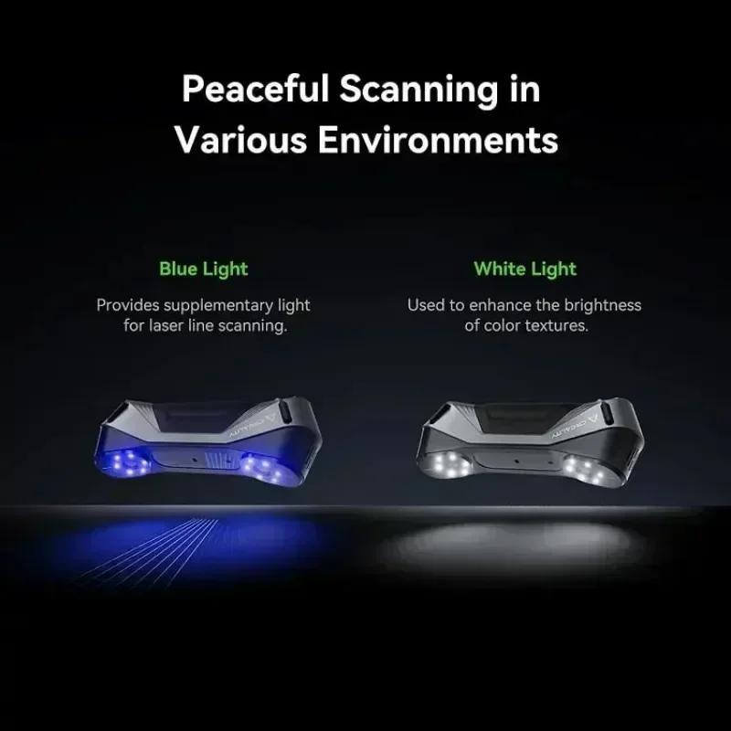 Creality 3D Scanner CR-Scan Raptor Handheld Scan 0.02 Mm Accuracy 60fps Scanning Speed Blue Laser NIR Light 3D Printing Scanner