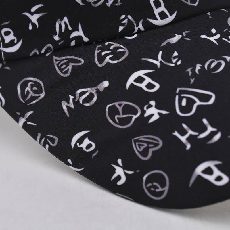 Graffiti Print Mesh Trucker Hat for Men Women, Breathable Adjustable Baseball Cap