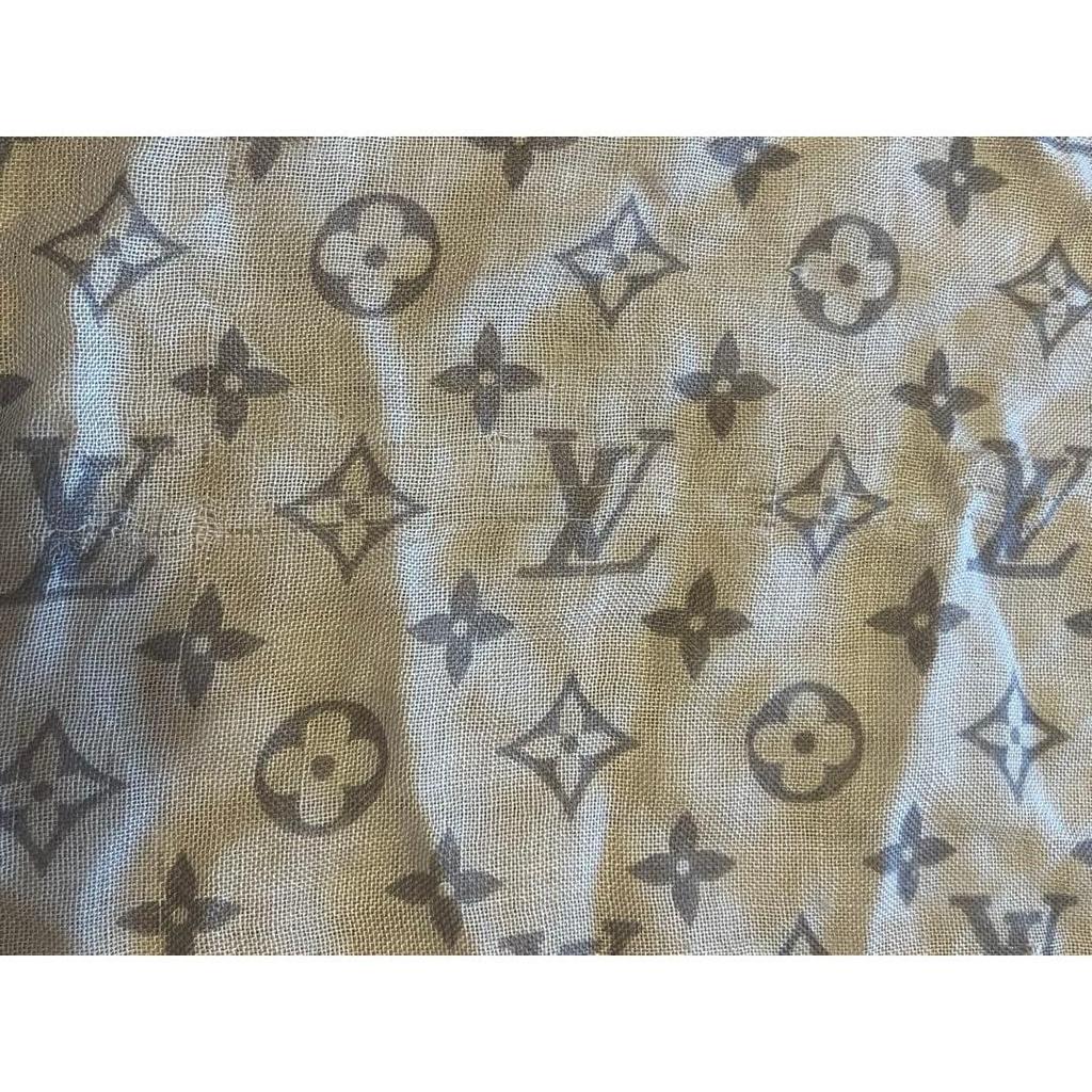Б/у Шарф-палантин LOUIS VUITTON Monogram Большой Кашемир Шелк