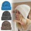 Winter Warm Alpaca Wool Beanies Thicken Keep Warm Caps Cold Protection Hat  Women Accessories