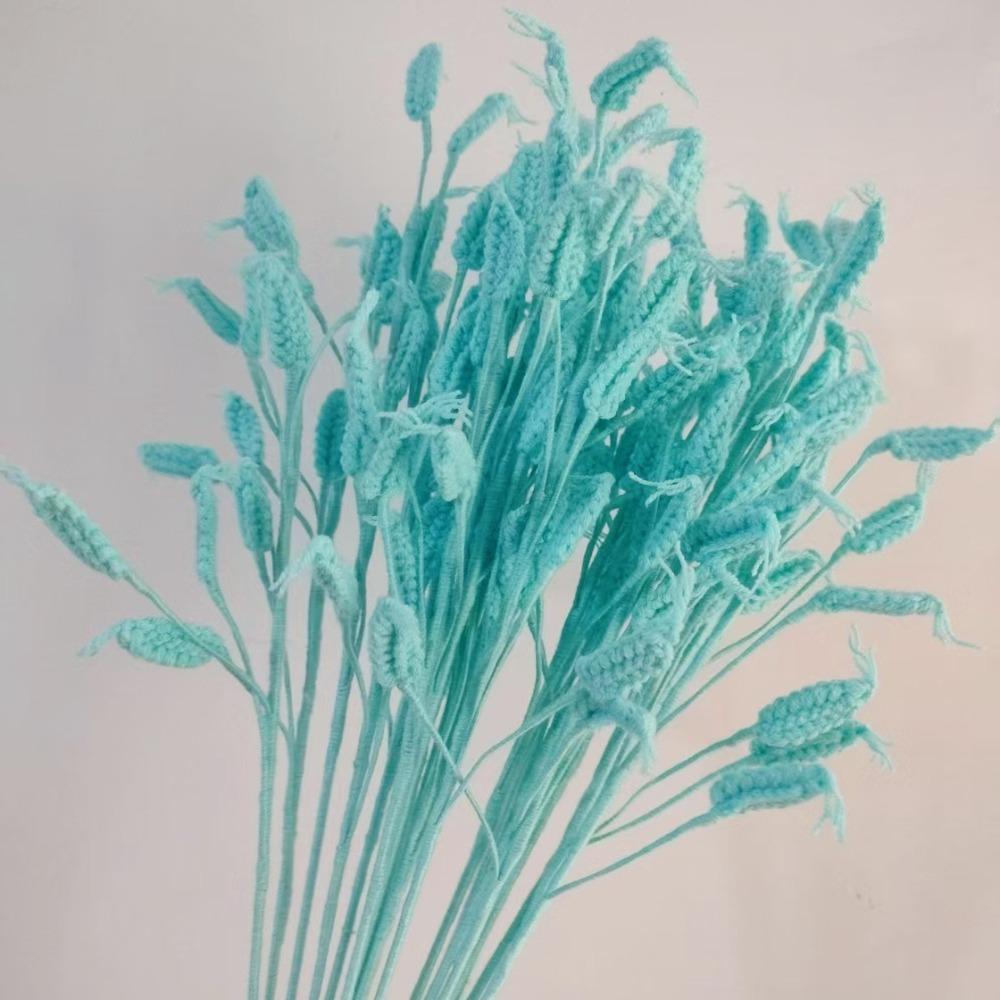 Готовый букет роз ручной вязки из самодельных плетеных растений ветка подарок на день рождения