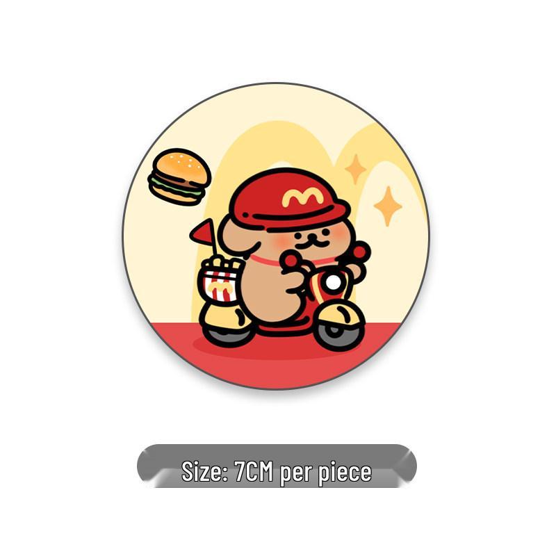 Car Cup Coaster: Universal Anti-slip Door Slot Mat - Cute Cartoon Interior Decor