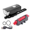 USB Bicycle Light Set with Front and Rear Light, Rechargeable, for Cycling