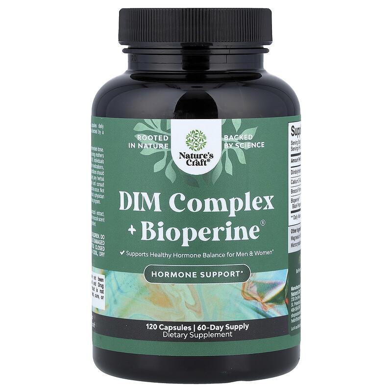 DIM Complex + Bioperine®, 120 Capsules