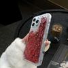 Red Quicksand Shell Suitable for Apple 16pro Protective Case IPhone 15 Mobile Phone Case 14 13 Soft Edge 12 Transparent Shell