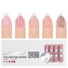 150 Pieces French Press On Nail Pre Applied Base Coat and Primer No Filing Needed for DIY Nail Art Salon Quality Nail