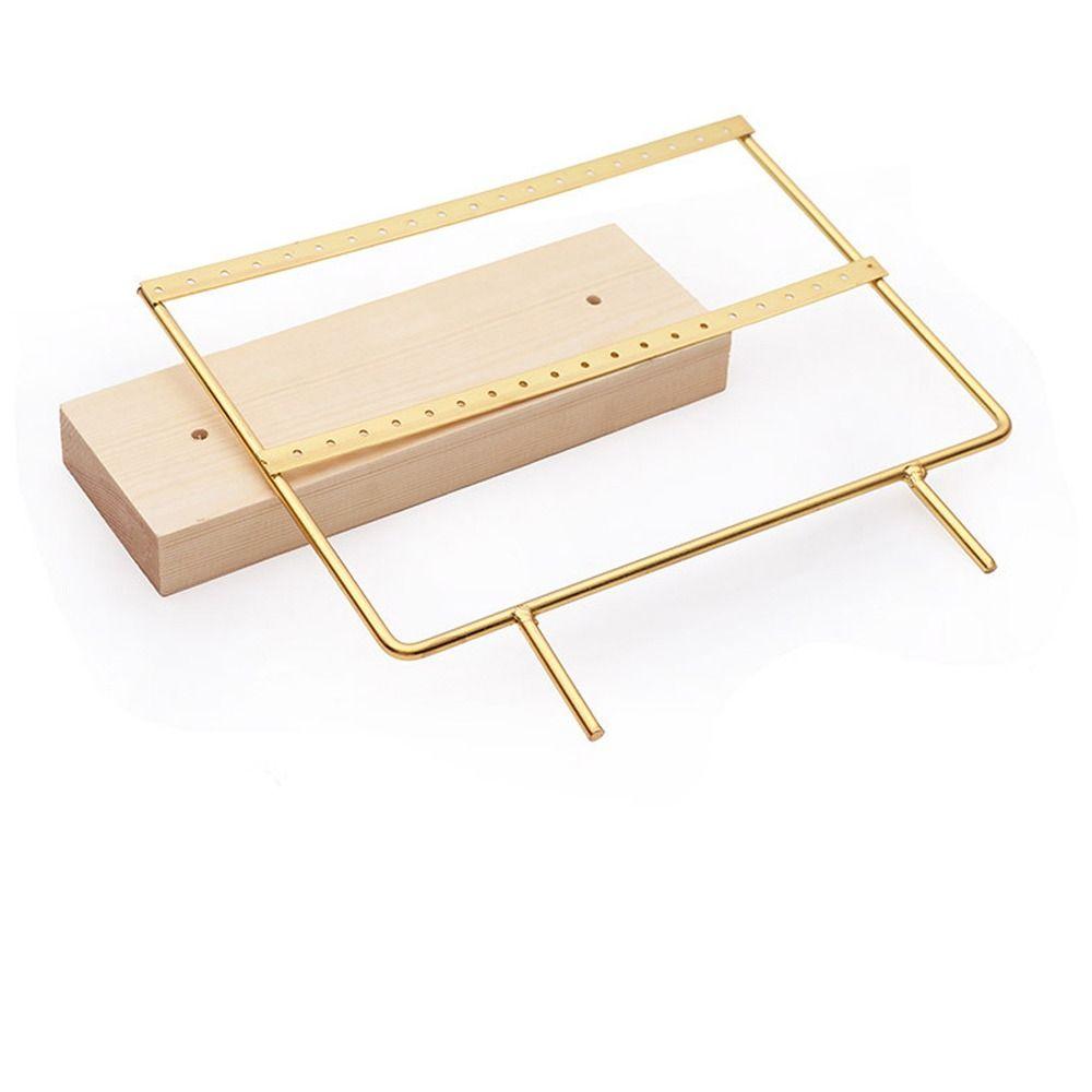 Подставка для ювелирных изделий из металла и дерева, держатель для ожерелий, стойка для хранения сережек, подставка для демонстрации сережек