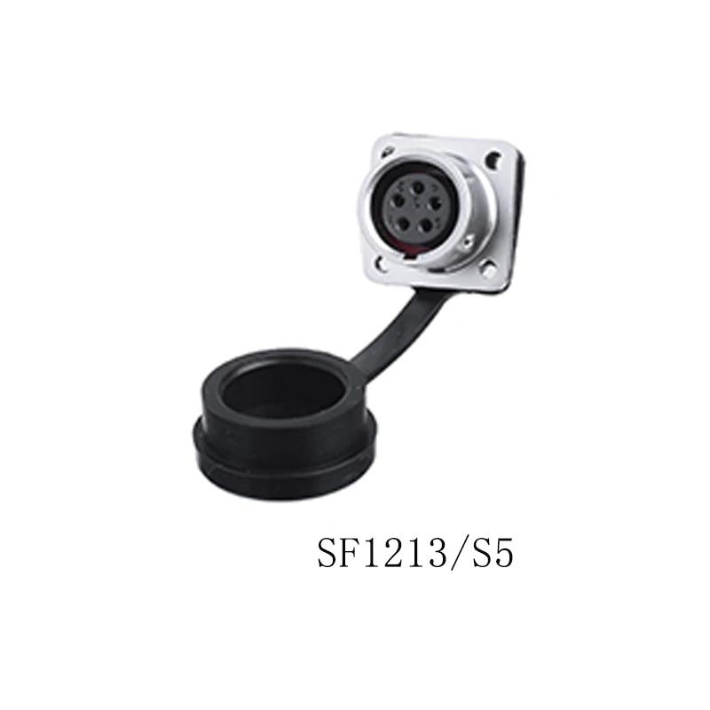 WEIPU SF12 Waterproof M12 2 3 4 5 6 7 9 Pin Wire Cable Aviation Connector Docking Back Nut Male Plug Female Socket Panel Mount