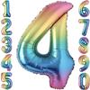 Number Balloon - Multicolor - 40" - 100 Cm - Ideal Birthday - Helium Included