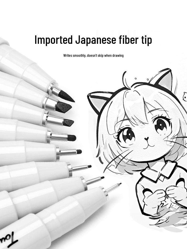 Authentic Touchmark Waterproof Quick-Dry Fine Liner Needle Pen Set for Art and Student Design