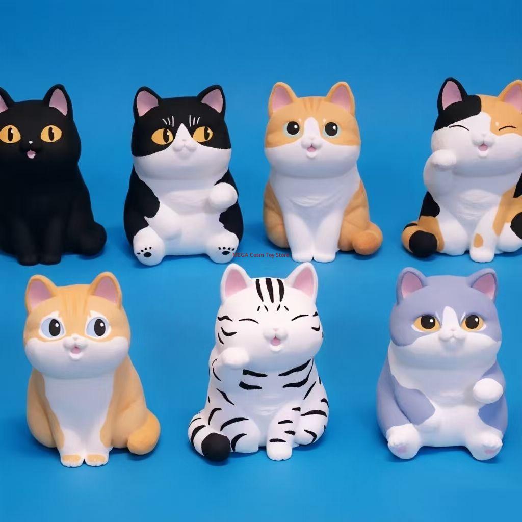 Jinart Остров Кошек Милая Мультяшная Фигурка Кошки Креативное Настольное Украшение Украшение для Автомобиля Декоративная Игрушка Подарок для Любителей Животных